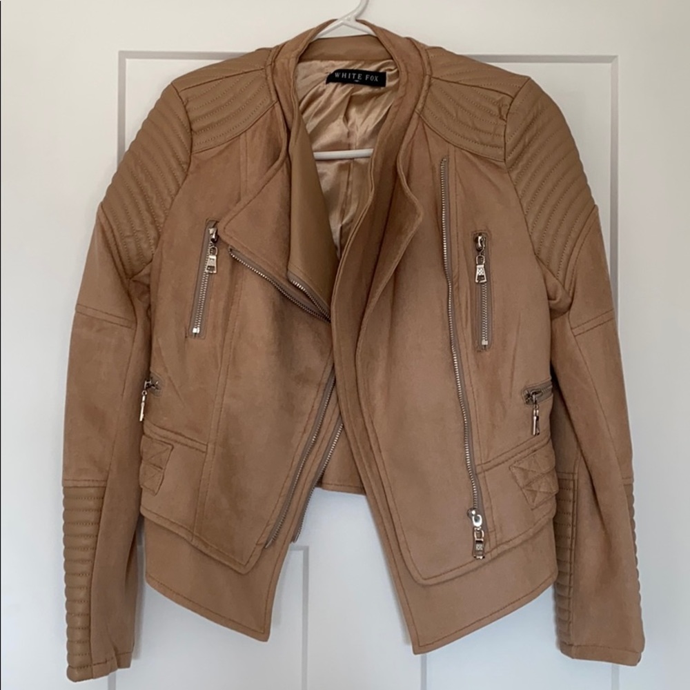 Brand new- suede and leather motorcycle jacket